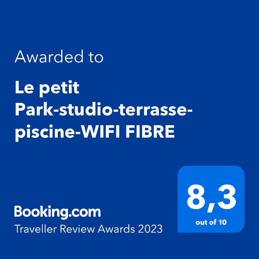 شقة Le Petit Park-Studio-Terrasse- Piscine-Wifi Fibre بو المظهر الخارجي الصورة