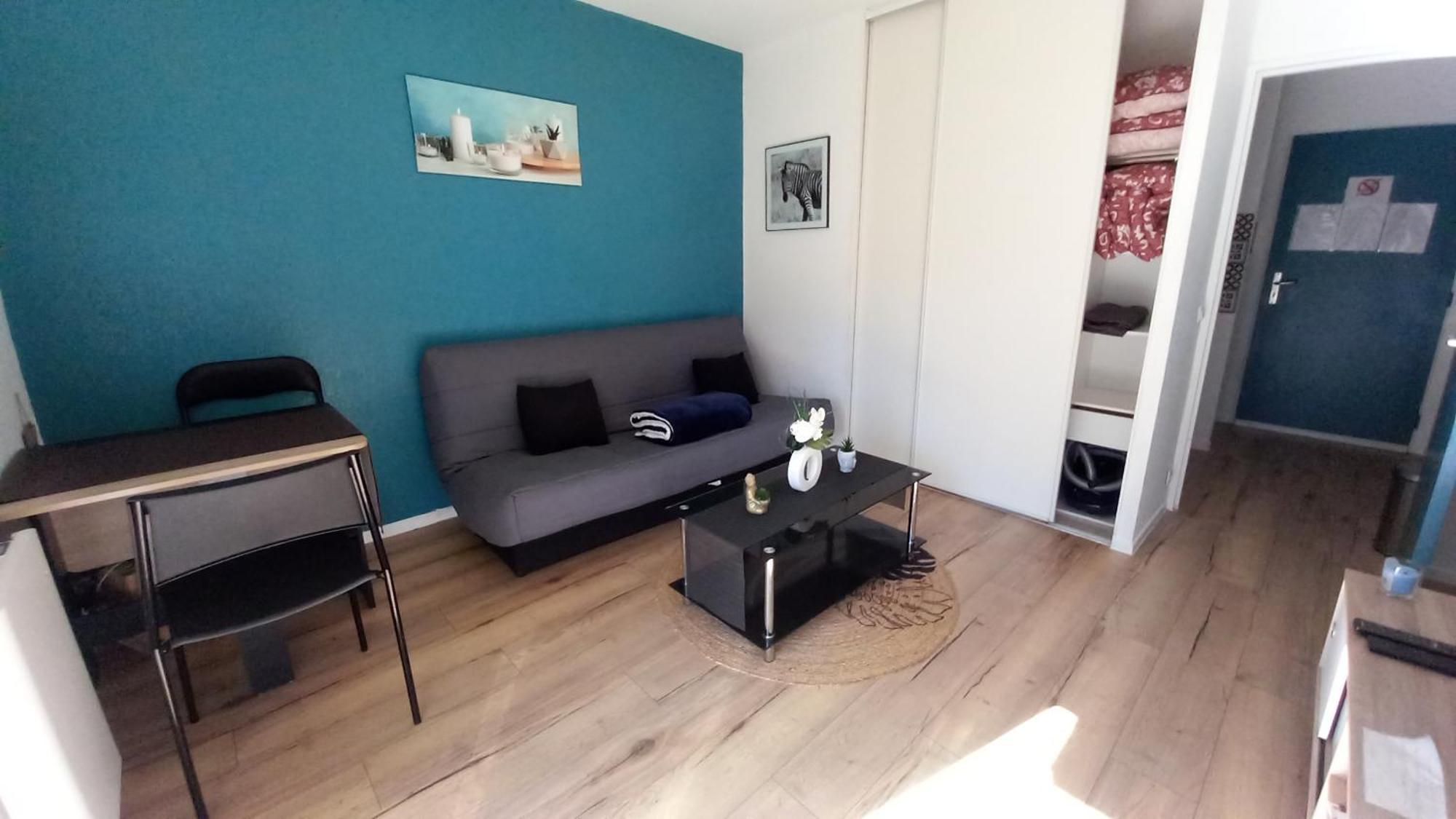 شقة Le Petit Park-Studio-Terrasse- Piscine-Wifi Fibre بو المظهر الخارجي الصورة